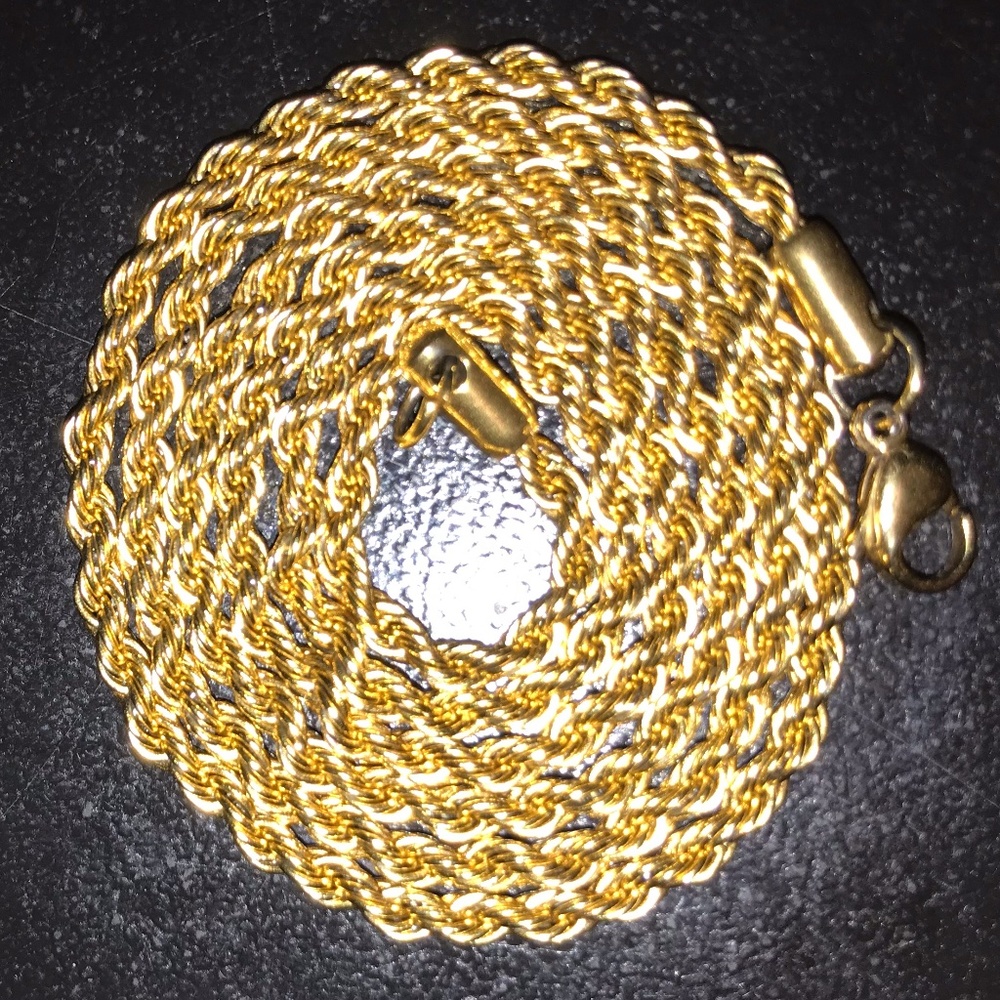 Gold-Plated 20" Rope Chain - *Pre-owned*